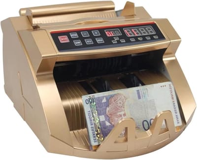 Geldtelmachine - Bankbiljettenteller - Snel Geld Tellen - UV Detectie - 900 Biljetten/Min - Zwart