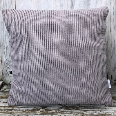 Sierkussen - Gebreid - Patentsteek - Taupe - 45x45cm