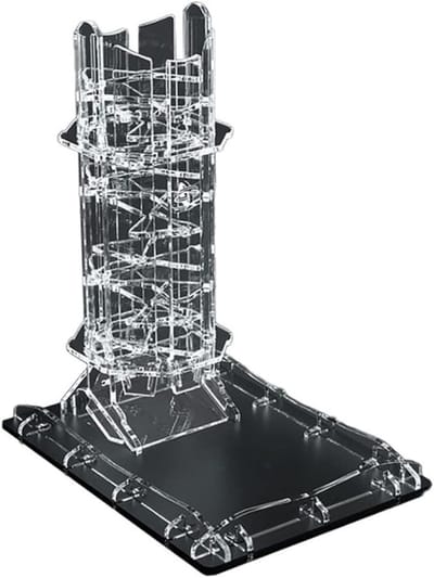 MMP® Dice Tower - Dobbeltoren - Dobbelsteen Toren - 21x2x34cm - Zwart