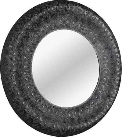 M&M - Spiegel - Ø˜80cm - Wandspiegel in Frame - Zwart