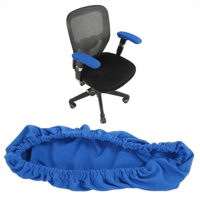 Elastische Armsteunhoes voor Kantoorstoelen, Comfortabele en Afneembare Armsteun Kussens voor Thuis en Bar (Blauw)