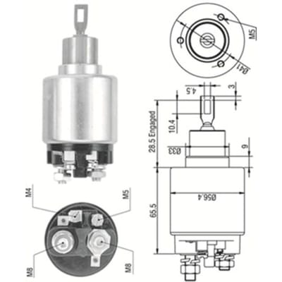 Magneetschakelaar, starter MAGNETI MARELLI 940113050323