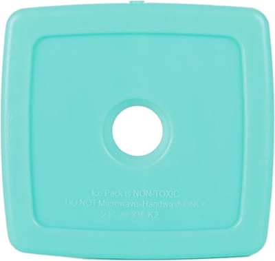 Ultradunne Ijspakketten - Platte Koel Elementen - Onderweg Koelen - Herbruikbare Veilige Oplossing - 12x12x1 cm - Muntgroen
