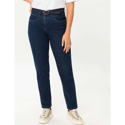 Raphaela by Brax Dames Jeans  Style CAREN NEW DARK BLUE, denim donkerblauw, maat 36