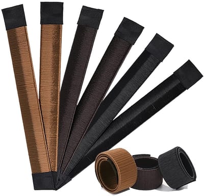 Dailygoods- Haarknotvormer 6 Stuks - Donutbroodjesmaker - Franse Twist - Stylinggereedschap - Schoonheidshulpaccessoire - Lichtgewicht Metaal - Haaraccessoire