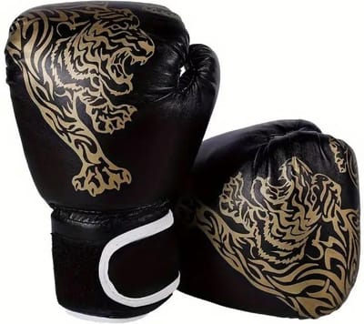 Nivard Bokshandschoenen - Kickboks Handschoenen - Boxing Gloves Set - Vecht Handschoenen - Heren - Dames - Tijger Blauw
