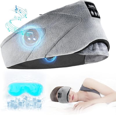 Slaapmasker met Geïntegreerde Stereoluidsprekers HD-Stereoluidsprekers voor Heren en Dames - Slaaphoofdtelefoon voor Sport en Vliegreizen