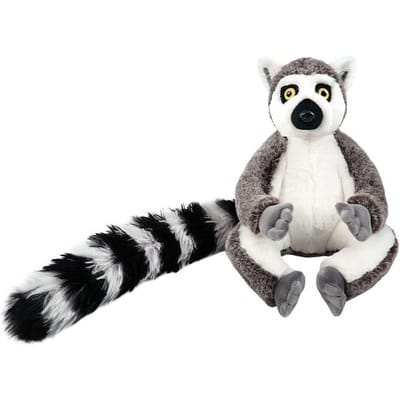 Simulatie Lemur Pop Pluche Speelgoed Gevuld Wild Dier Lange Staart Pluche Knuffel Metgezel Kalmerend Cadeau 22cm
