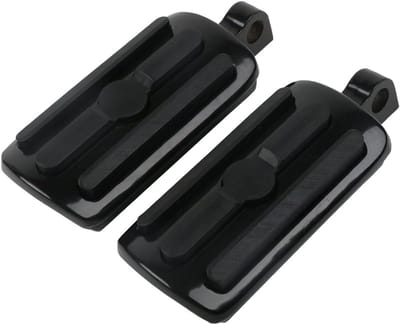 Universele 10 mm Motor Snelweg Voetsteunen geschikt voor Harley Road King FLHR 1995-2020 Road Glide 2015-2020 (Zwart)