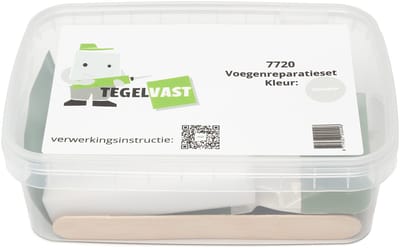 Tegelvast Voegenreparatieset 7720 - Voegmiddel voor beschadigde of versleten tegelvoegen - Complete doe-het-zelf set