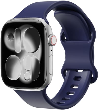 SBG Siliconen Bandje Geschikt voor Apple Watch Ultra | 49MM | Sport Horlogeband Midnight Blue