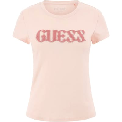T-shirt met een logo van een paardenstaart voor vrouwen Guess R5
