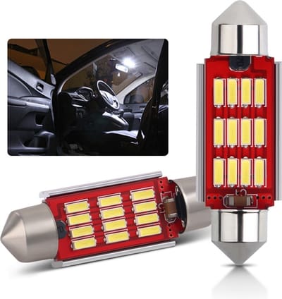 TLVX C5W 38mm Festoon LED Auto lampen / 2 stuks / 38 milimeter / Interieur lamp / Leeslamp / Sfeerverlichting dakhemel / Interior Bulb / Buislamp / Kofferbak verlichting Bagage / Instapverlichting led / Canbus Storingsvrij / 6000K Wit licht / 12V
