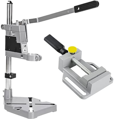 Handboormachinehouder - Haakse Slijperstandaard - Haakse Slijper Houder - Verstelbare Boordiepte 60mm - Geschikt voor Sieraden, Modelbouw, Elektrotechnische Reparaties
