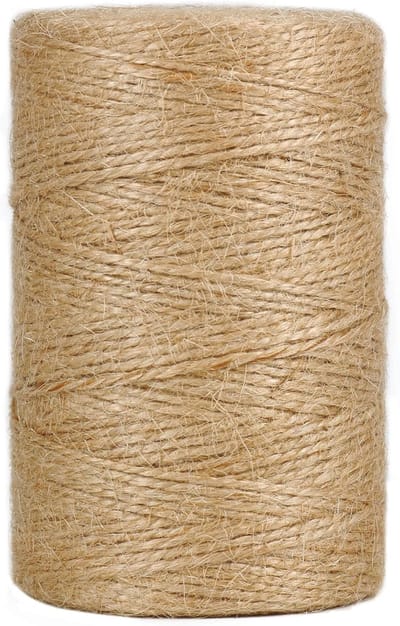 VHV - Jutetouw - Bruin Tuin- en Knutseltouw 200 m - 1 mm Jutesnoer - Voor Planten, Cadeaus en DIY
