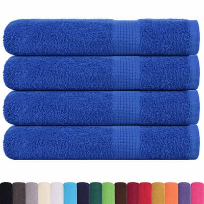 vidaXL - Saunahanddoeken - FROGN - 4 - st - 80x200 - cm - 360 - g/m² - blauw