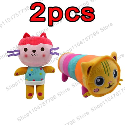 *Nieuwste Gabby Poppenhuis Pluche Speelgoed Mercat Cartoon Knuffeldieren Zeemeermin Kat Pluche Pop Kinderen Verjaardag Kerstcadeaus 10-30cm