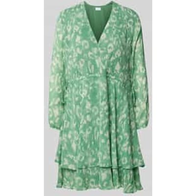 Knielange jurk in wikkellook