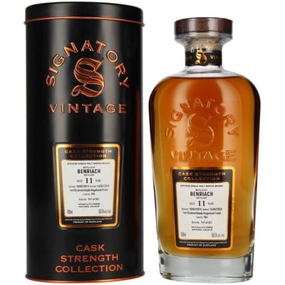 Ondertekenaar Vintage Signatory Vintage BENRIACH 11 Years Old Cask Strength Collection #104 2015 58,5% Vol. 0,7l in Tinbox