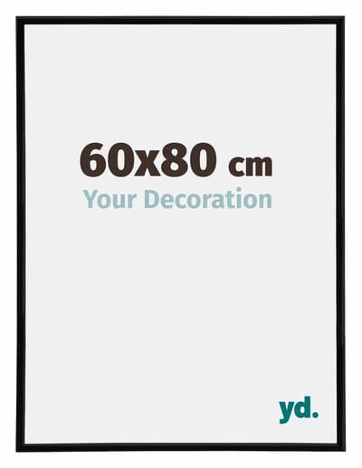 Your Decoration - Puzzellijst 60x80 cm - Zwart Hoogglans - Puzzellijst 1500-2000 stukjes - Kunststof Fotolijst - Annecy