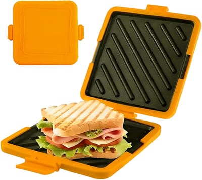 Magnetron Sandwichpers Voedselveilig Anti-Aanbak Geïntegreerde Stekker Vaatwasbestendig Geschikt Voor Magnetron En Oven Broodrooster Voor Thuis En Kantoor