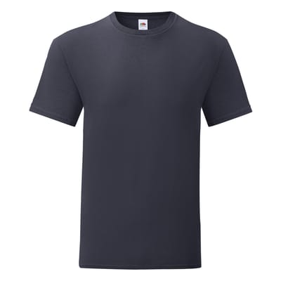 Fruit Of The Loom Heren Iconisch T-shirt (Donker Marine)