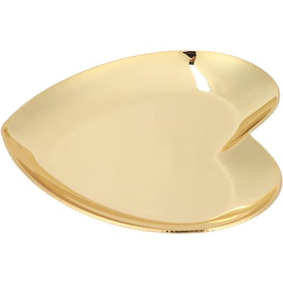 Nagelkunst Displaybord Roestvrij Staal Hartvorm Cosmetica Make-up Manicure Tips Kleurmenging goud