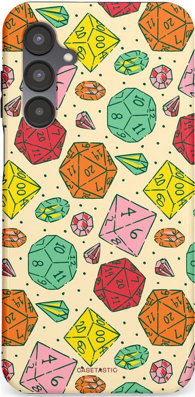 Casetastic Hoesje Geschikt voor Samsung A16 - Stijlvolle Beschermende Duo-layer Case - D20 Geluksrol