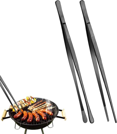 Set van 2 RVS Keukenpincetten van 30 cm voor Barbecue, Plating en Serveren van Voedsel