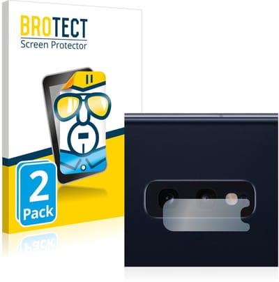 BROTECT - Screenprotector voor Samsung Galaxy S10e (ALLEEN Camera Lens) - Folie Beschermfolie transparant 2 Stuks