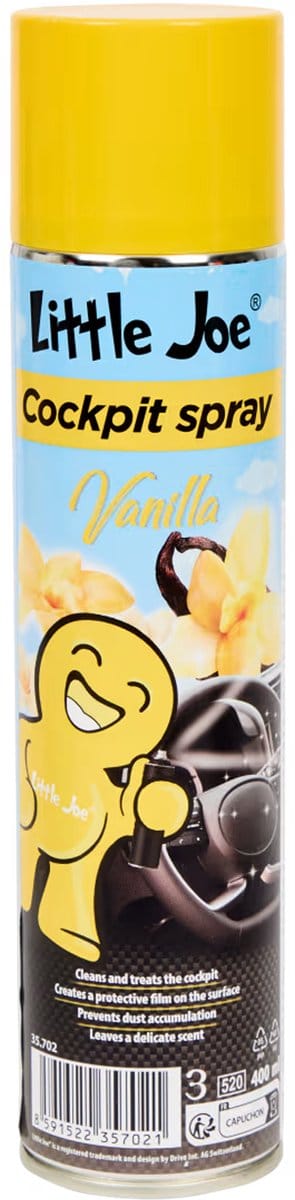 Little Joe Cockpit Spray Vanilla 400ml – Auto Interieur Reiniger & Luchtverfrisser