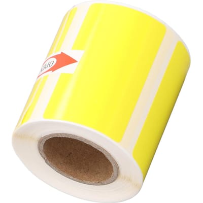 50 x 30 mm Thermisch Printerpapier Waterdicht Oliebestendig Inktvrij Printen Effen Thermische Etiketten yellow