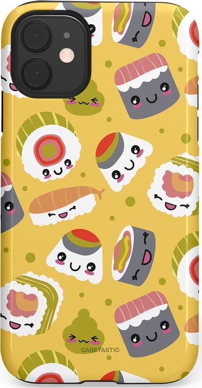 Casetastic Hoesje Geschikt voor Apple iPhone 11 - Stijlvolle Beschermende Duo-layer Case - Sushi vriendjes
