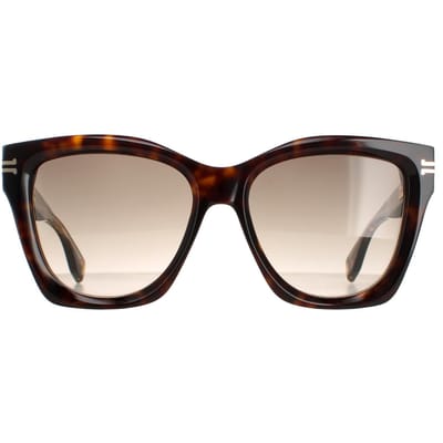Marc Jacobs Vierkant Dames Havana Crystal Bruin Gradiënt MJ 1000/S