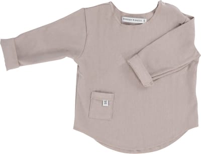 Bamboom T-shirt Lange Mouw Sand 3 Mnd