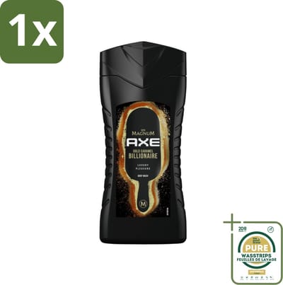 1 x Axe X Magnum - Douchegel - Gold Caramel Billionaire - 250 ml- Douchegel - Lichaam - Gezicht - Haar - Chocolade