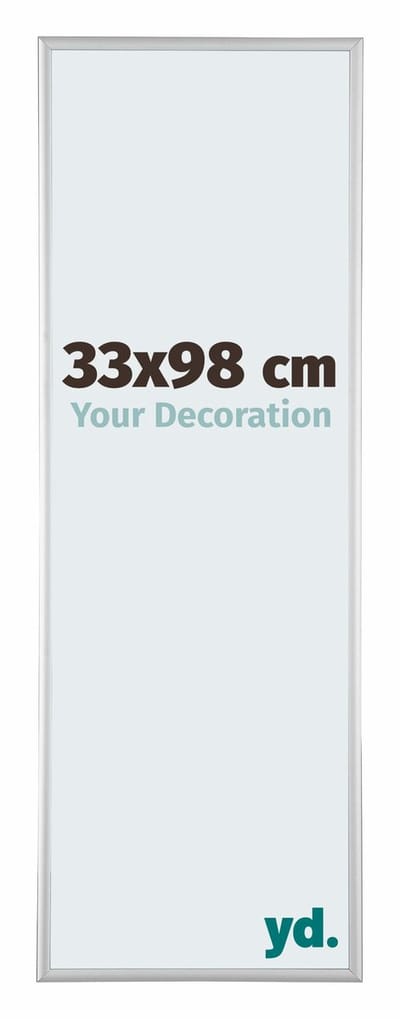 Your Decoration - Puzzellijst 33x98 cm - Zilver Mat - Puzzellijst 500-1000 stukjes - Aluminium Fotolijst - Kent