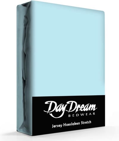 Day Dream - Hoeslaken - Jersey - 90 x 200 cm - Blauw