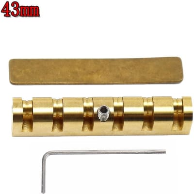 42mm43mm In Hoogte Verstelbare Messing Roller Gitaar Topkam Metalen Topkam Voor Les Paul Lp Sg Stijl Elektrische Of Akoestische Gitaren