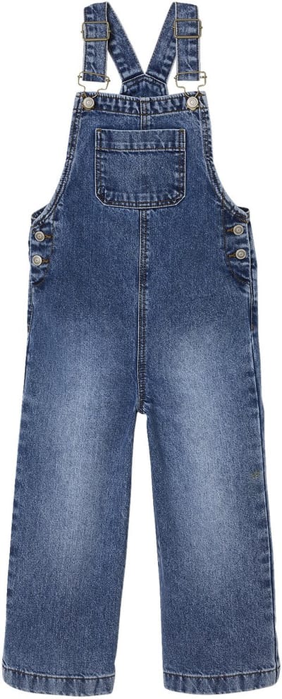 Vertbaudet Wijde salopet van jeans voor meisjes