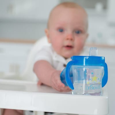 Zachte Tuit Beker voor Baby's - 6 oz, Morsbestendig en Veilig