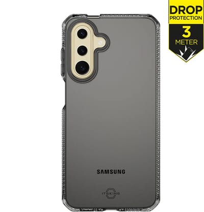 ITSKINS Hoesje geschikt voor Samsung Galaxy A26 Telefoonhoesje Flexibel TPU | ITSKINS Level 2 SpectrumClear R Backcover Shockproof | Schokbestendig Galaxy A26 Telefoonhoesje | Anti Shock Proof - Zwart