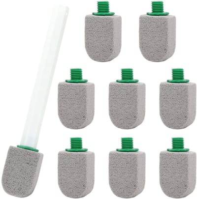 Dailygoods- Puimsteen Toiletreiniger 9 Stuks - Puimsteen Toiletborstel - Handvat - Reinigingssteen - Badkamer/Keukenafvoeren - Hoogwaardige Materialen