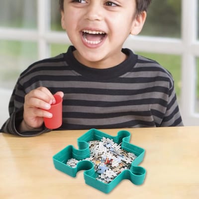 Puzzelsorteerbakjes - Puzzeldienbladen - Puzzels Sorteren - Stapelbaar en Koppelbaar - 6 Delig - A