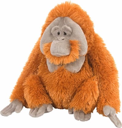 Wild Republic Knuffel Oerang oetan - pluche - knuffeldier - 30 cm - apen knuffels