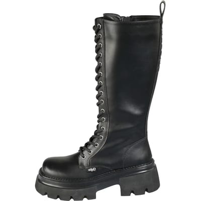 Buffalo dameslaarzen Mave Lace Up Hi zwart
