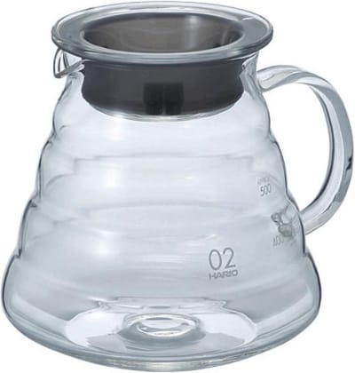 HARIO V60 Glass Server - 02 Size - 600mL - Hittebestendig Glas