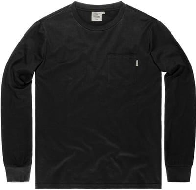 Vintage Industries Lon-gsleeve Grant Pocket T-shirt Lon-gsleeve Black