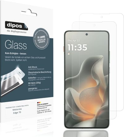 dipos – 2x Matte Pantserfolie geschikt voor Motorola Edge 70 | 9H Screenprotector