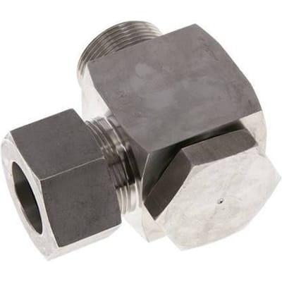 30S & G1-1/4'' RVS Swivel Joint Snijringkoppeling Buitendraad 250bar Draaibaar ISO 8434-1